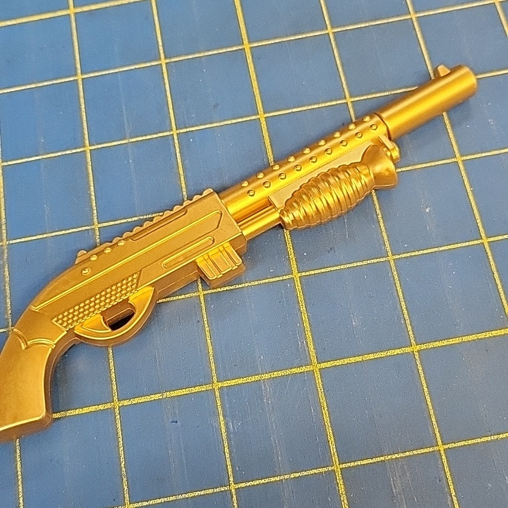 Metallic Toy Shotgun Pen - Gold 6" New